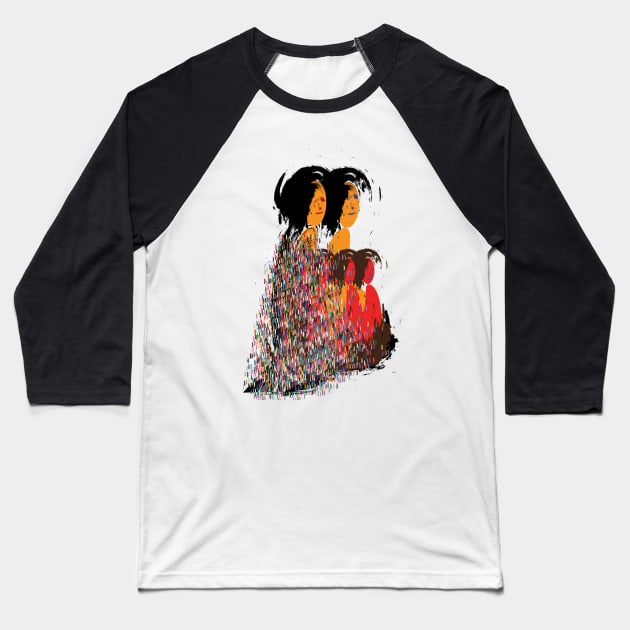 Family Colorful design Baseball T-Shirt by DELQABEL